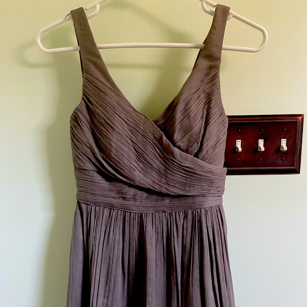 J. Crew Silk Grey Dress